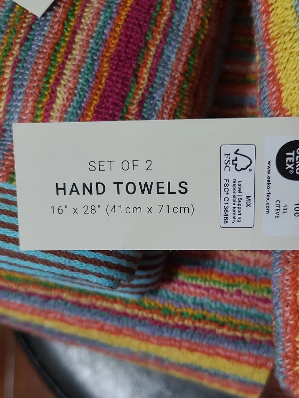 Rachel Zoe Rainbow Stripe Bath Towel Set